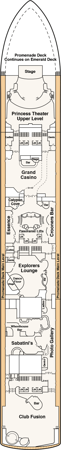 Caribbean Princess Deck Plans